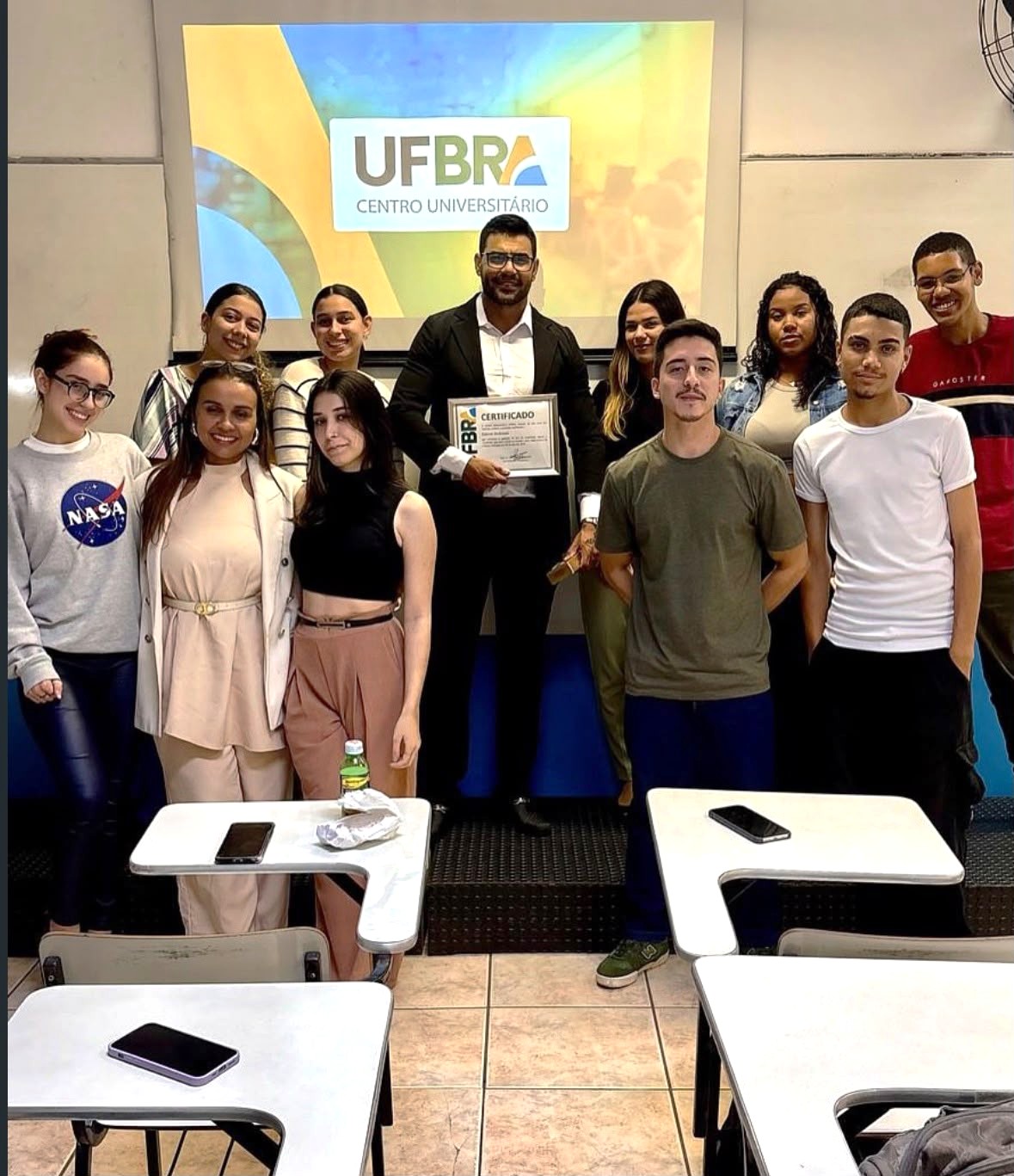 Formação profissional em sala de aula
